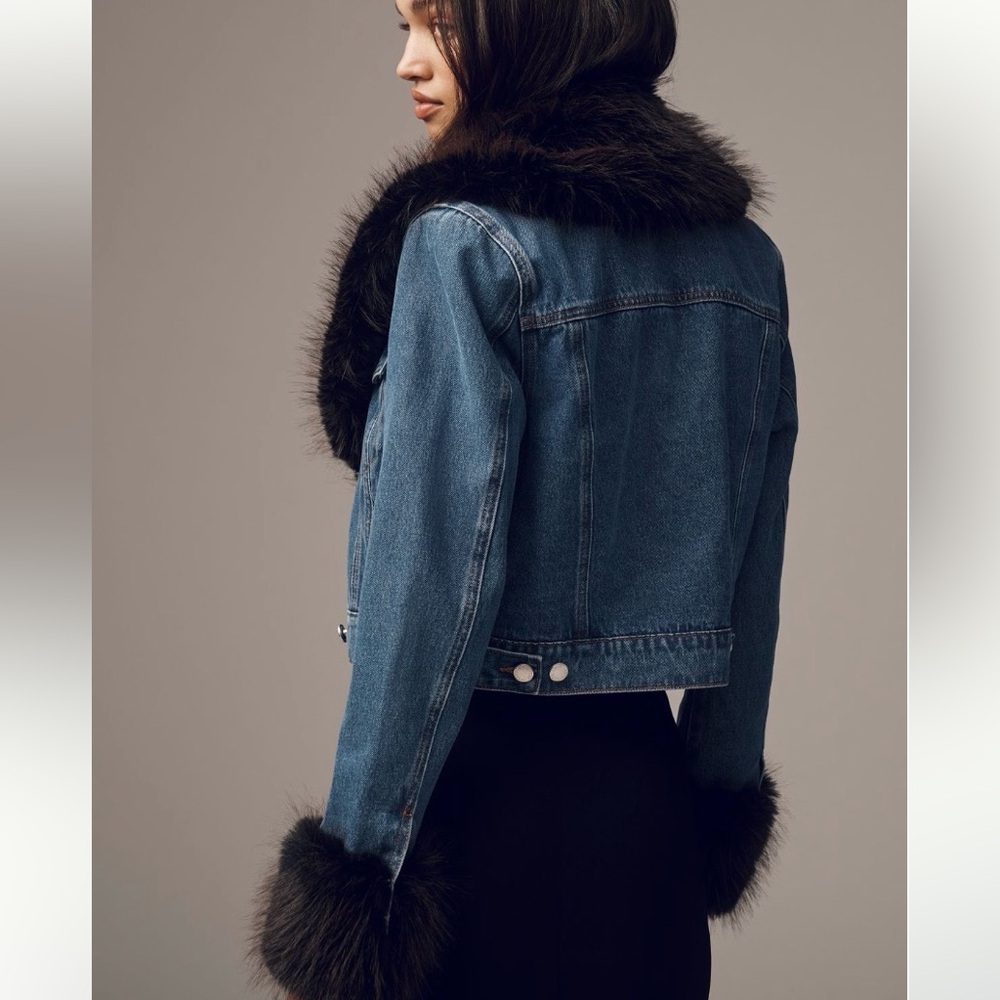 NWT Stunning Avec Les Filles Faux-Fur Trim Jacket - Picture 5 of 6